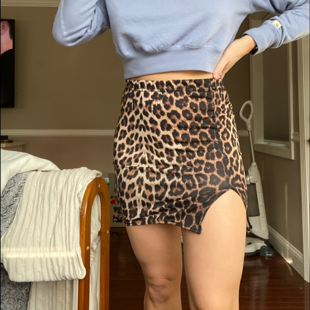 COPY - NastyGal cheetah skirt